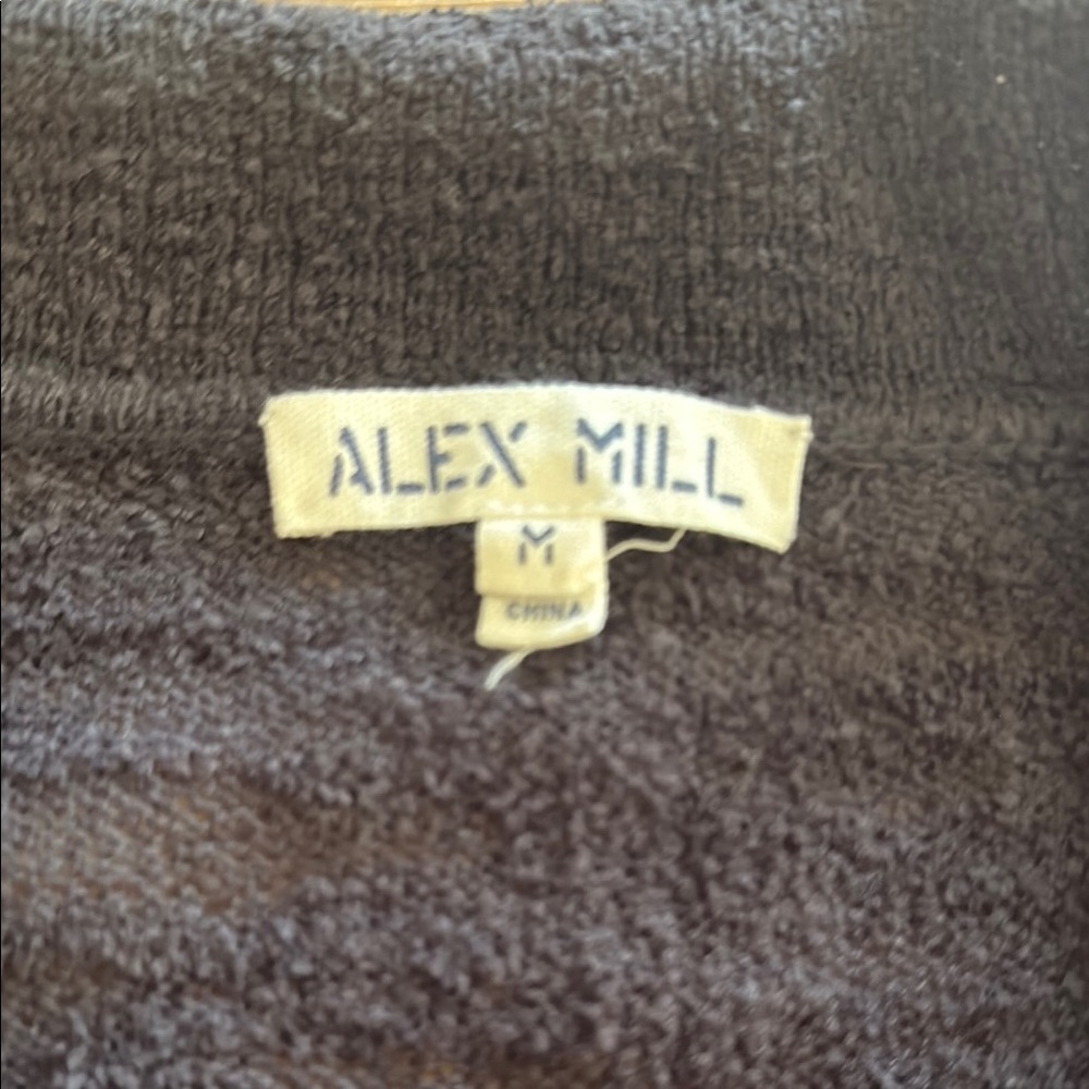 Alex Mill Charcoal Button-Up Polo - Picture 4 of 6